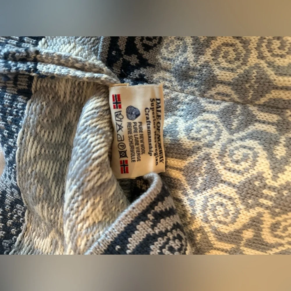 Dale of Norway Gray and Black Patterned Sweater - Picture 2 of 10